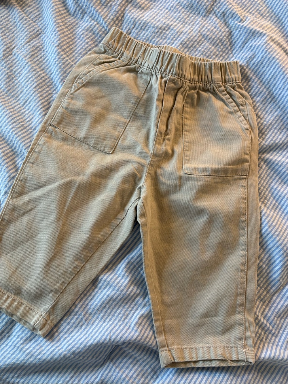 GAP Kids Khaki Elastic-Waist Joggers